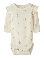 Lil' Atelier Rachello Tyl Langærmet Slim Body - Turtledove