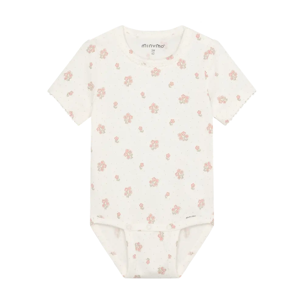 Kortærmet Body m. Print - Vanilla Ice - 80 billede