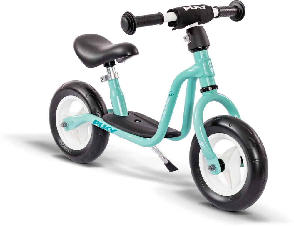 Løbecykel - LR M aqua grøn - med støttefod billede