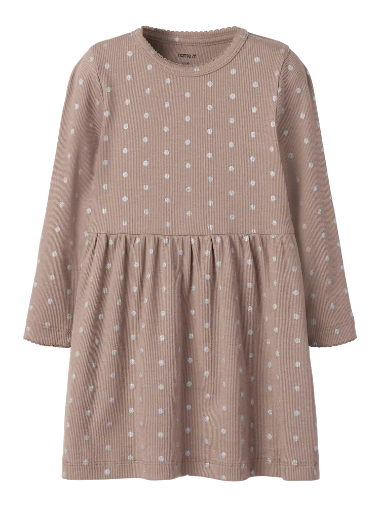 Name It Lona Kjole - Taupe Gray - 92