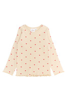 Rhea Rib Bluse - GARDENIA