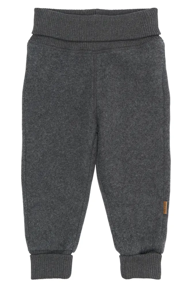 Bomuld Fleece Bukser - Anthracite Melange - 68 billede