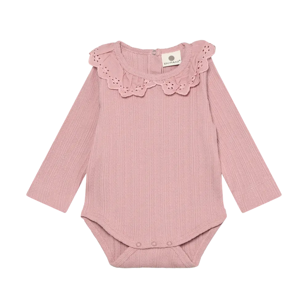 Langærmet Pointelle Body - Zephyr - 56 billede