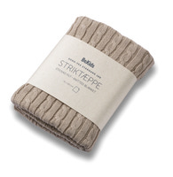 Striktæppe, bomuld  Linen