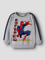 Name It Olindo Spider Sweatshirt - Grey Melange 