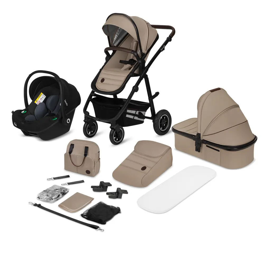Lionelo Amber 3in1 Kombivognspakke - Beige Sand billede