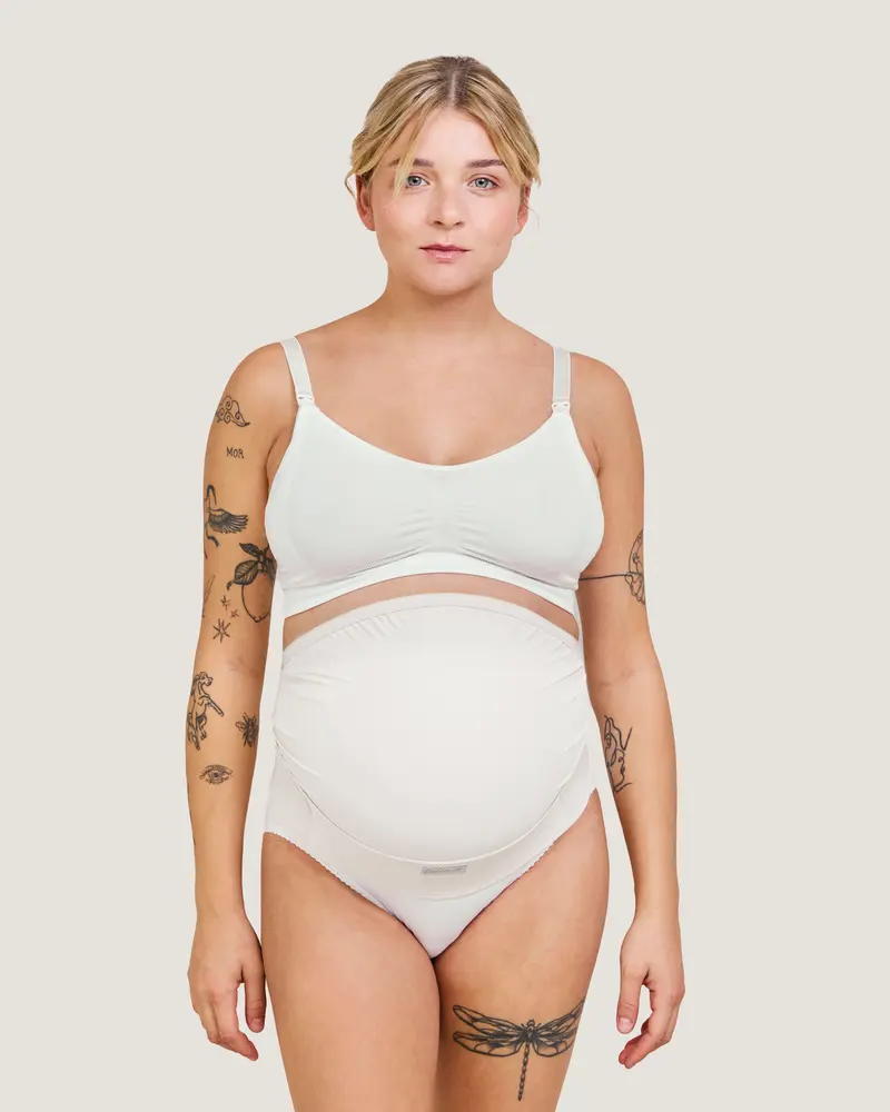 Støttebælte Til Maven - Hvid - S-M billede