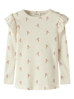 Lil' Atelier Rachello Tyl Bluse - Turtledove