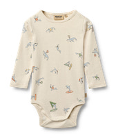 Freddie Langærmet Body - Whale friends