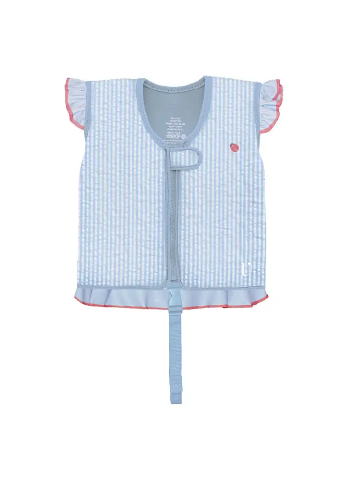 Svømmevest med strop - Seersucker - Ladybug - Blue - 1-3 ÅR billede