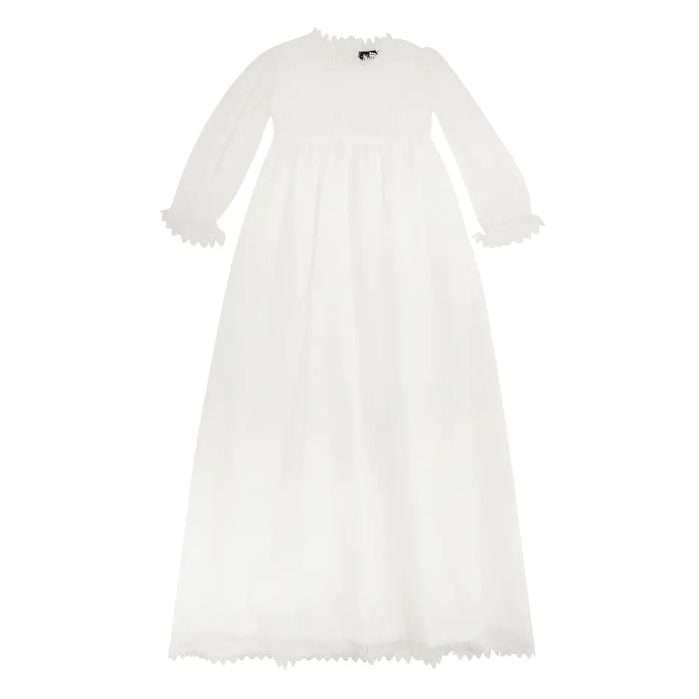 Dåbskjole I Tyl - Off White billede