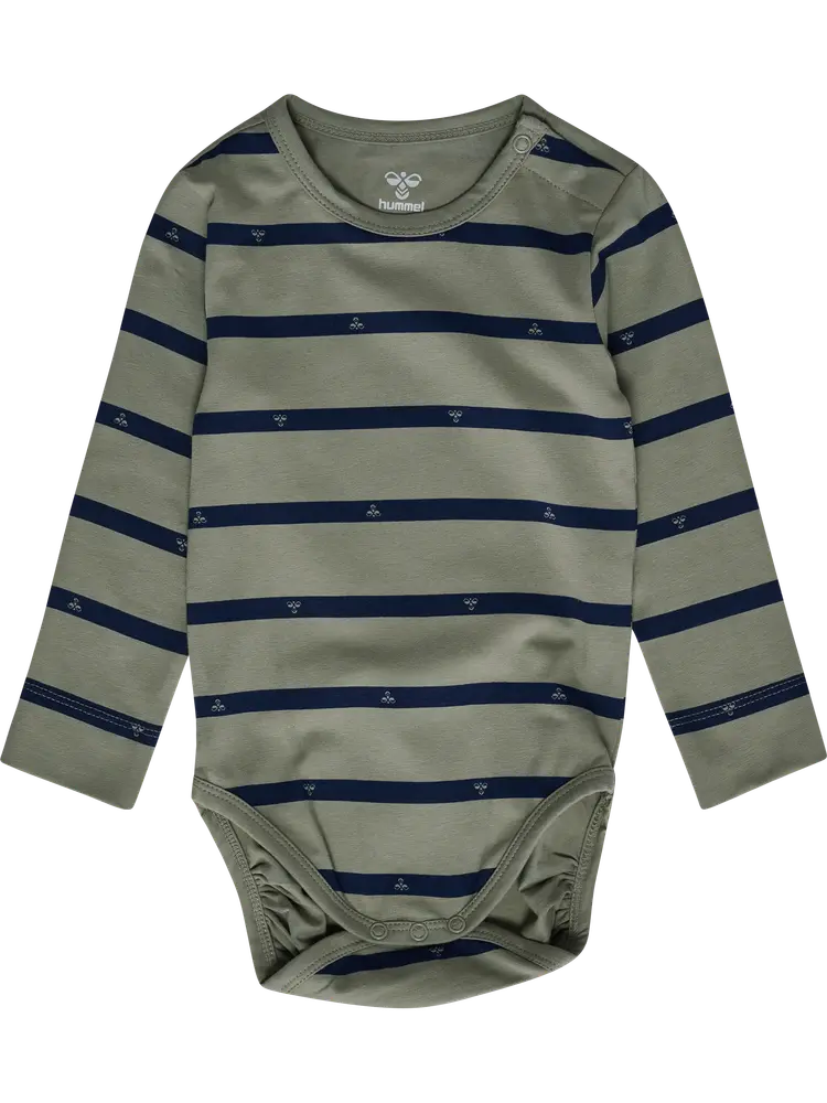 Hummel Stripy Bee Langærmet Body - Shadow - 68