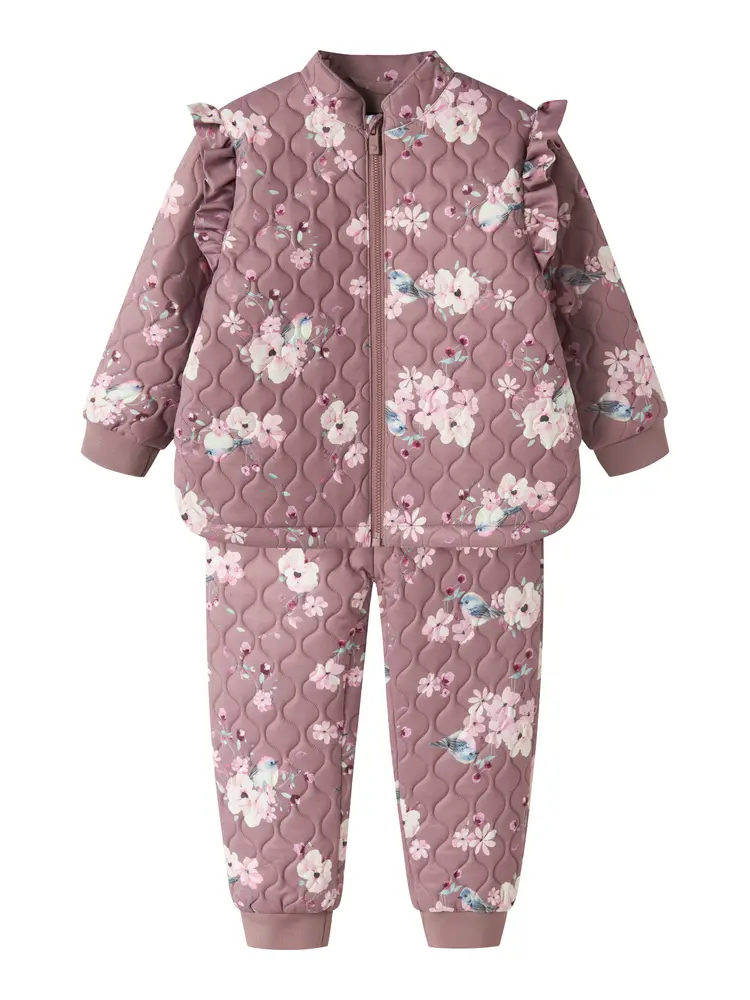 Name It Termotøj m. Fleece - Quiltet - NmfMoon - Wistful Mauve/B