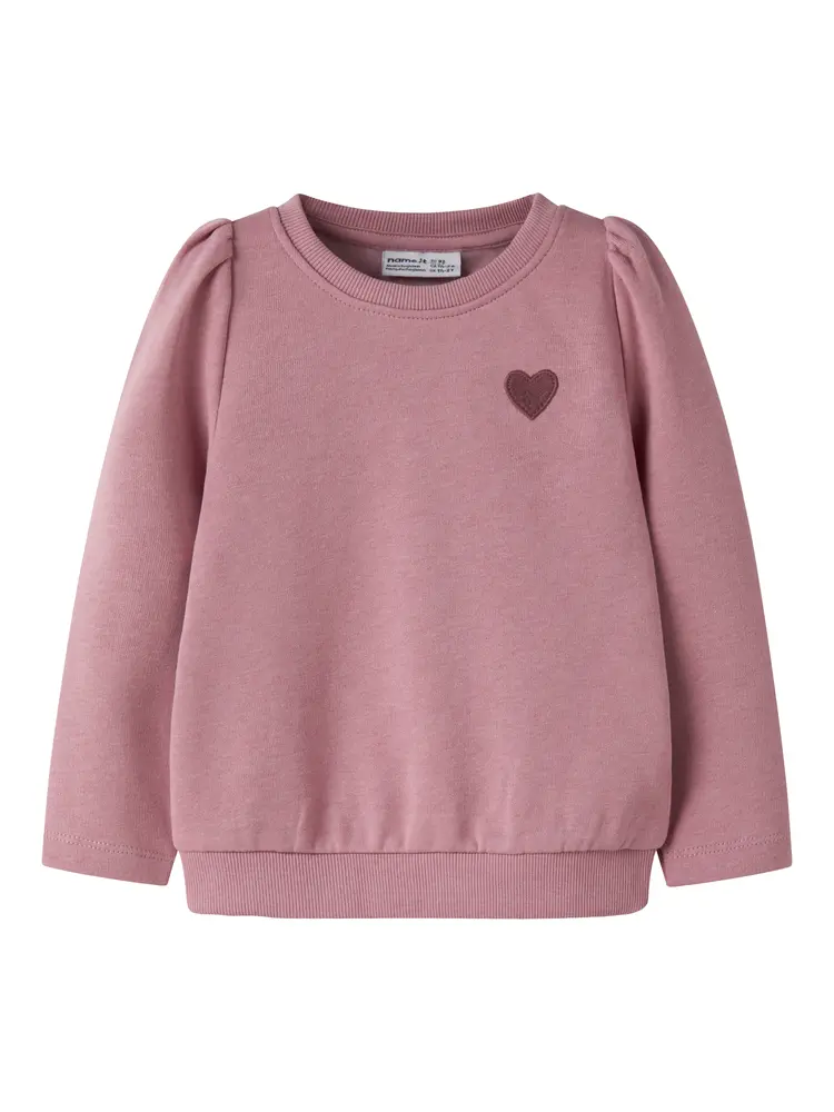 Name It Sweatshirt - NmfVima - Lilas/Heart Embroidery