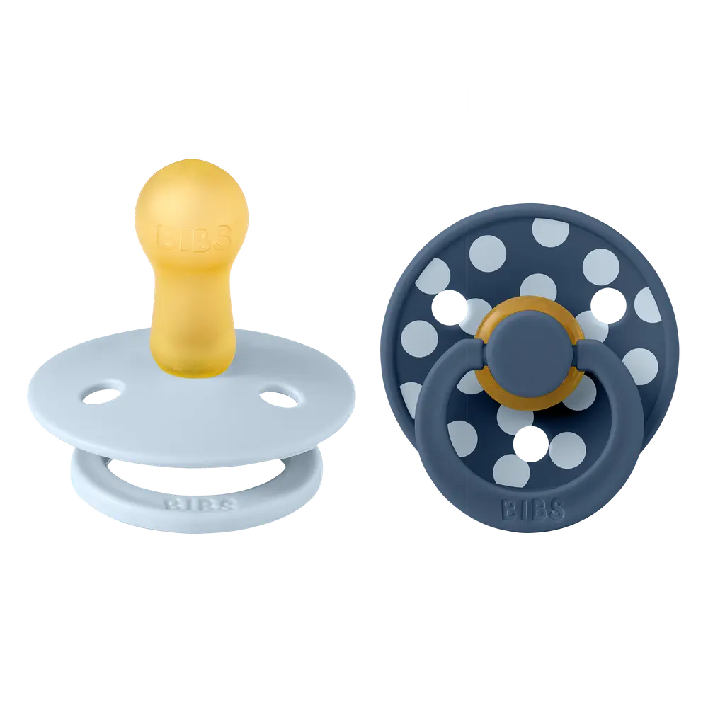 Studio Colour 2pk Polka Latex Str2 BabyBlue/S.Blue billede