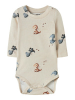 Name It Karlos Langærmet Body - Peyote Melange