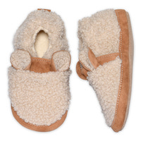 Fuzzy teddy hjemmesko - Oxford Tan
