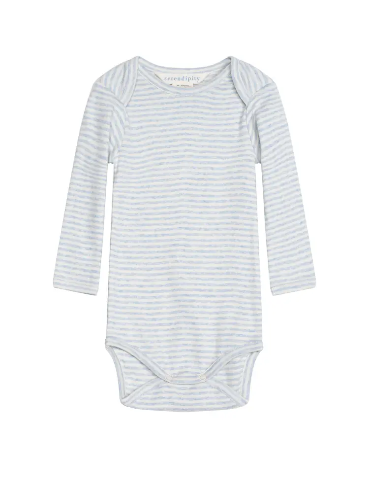 Body m. Striber - Lyseblå - 56 billede