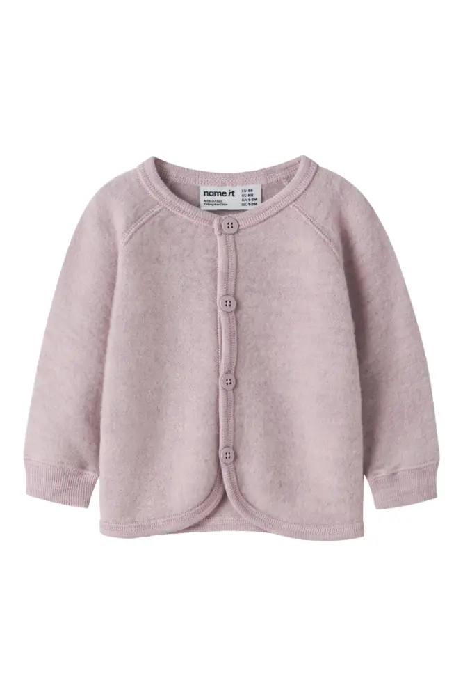 Name It Wmino Uld Cardigan - Violet Ice - 56