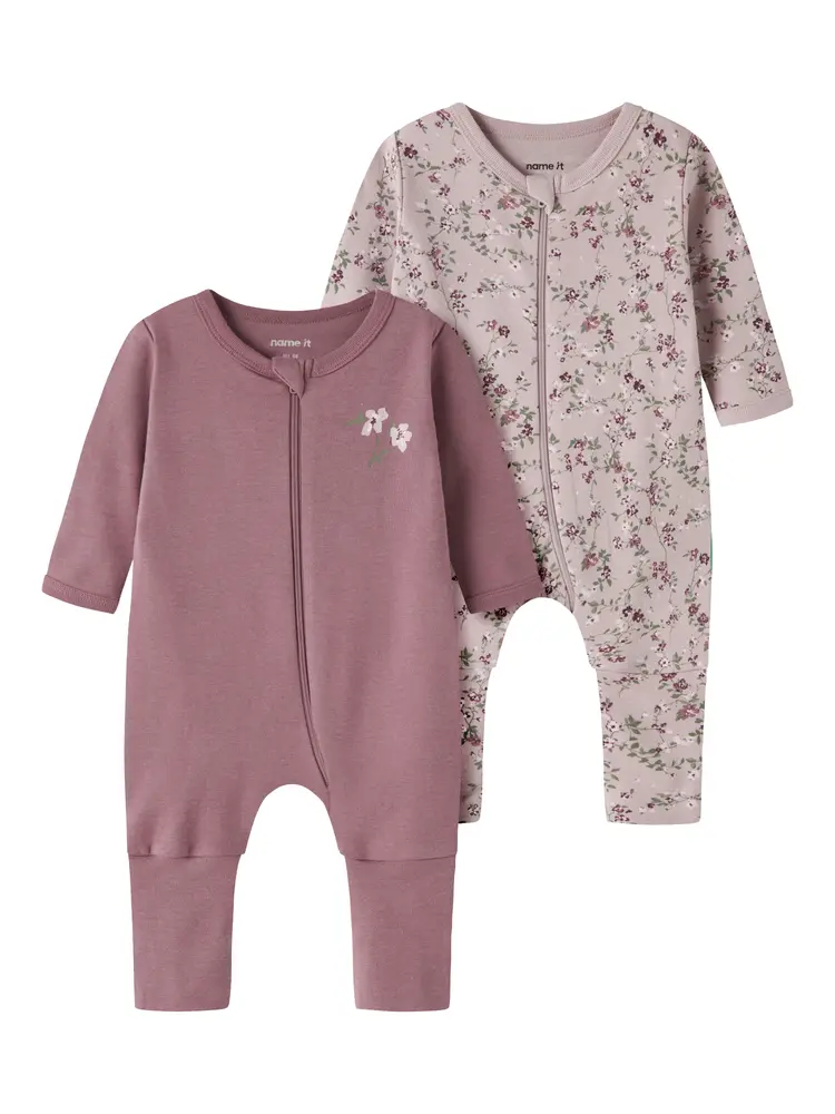 Name It Natdragter - NbfNightsuit - 2-pak - Violet Ice/Wistful M