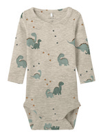 Nohr Langærmet Body - Peyote Melange