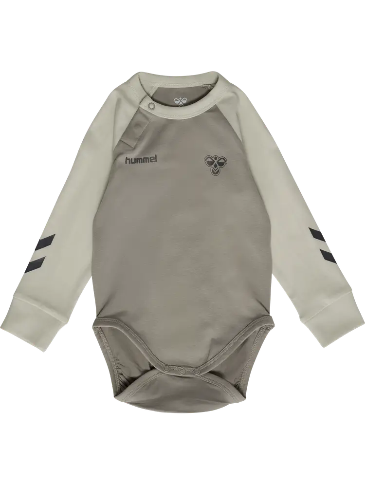 Hummel Triple Logo Langærmet Body - Vintage Khaki - 56