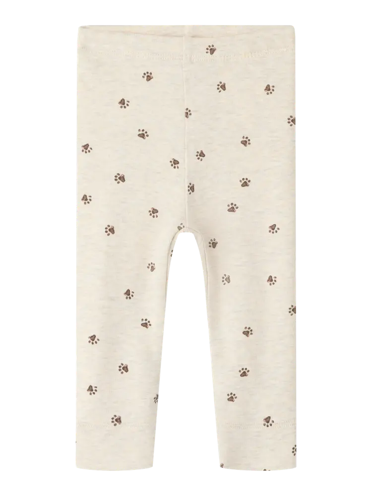 Name It Leggings - NbmLaris - Peyote Melange m. Print