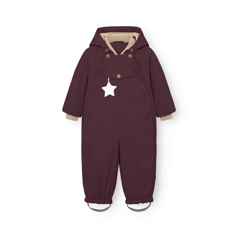 Mini A Ture Matwisti Fleeceforet Flyverdragt - Fudge Aubergine - 12 MDR./80