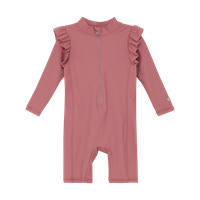 Badedragt Solid - UV 60+ - Ash Rose