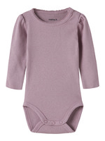 Name It Rosally Langærmet Body - Mauve Shadows