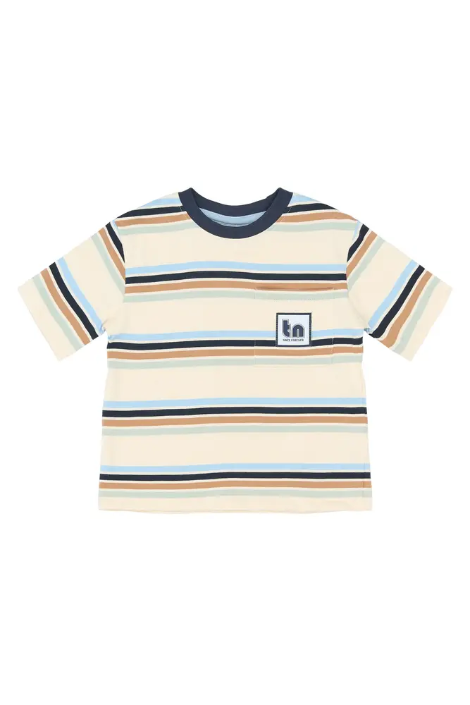 Stuart T-Shirt - Gardenia Striped - 86 billede