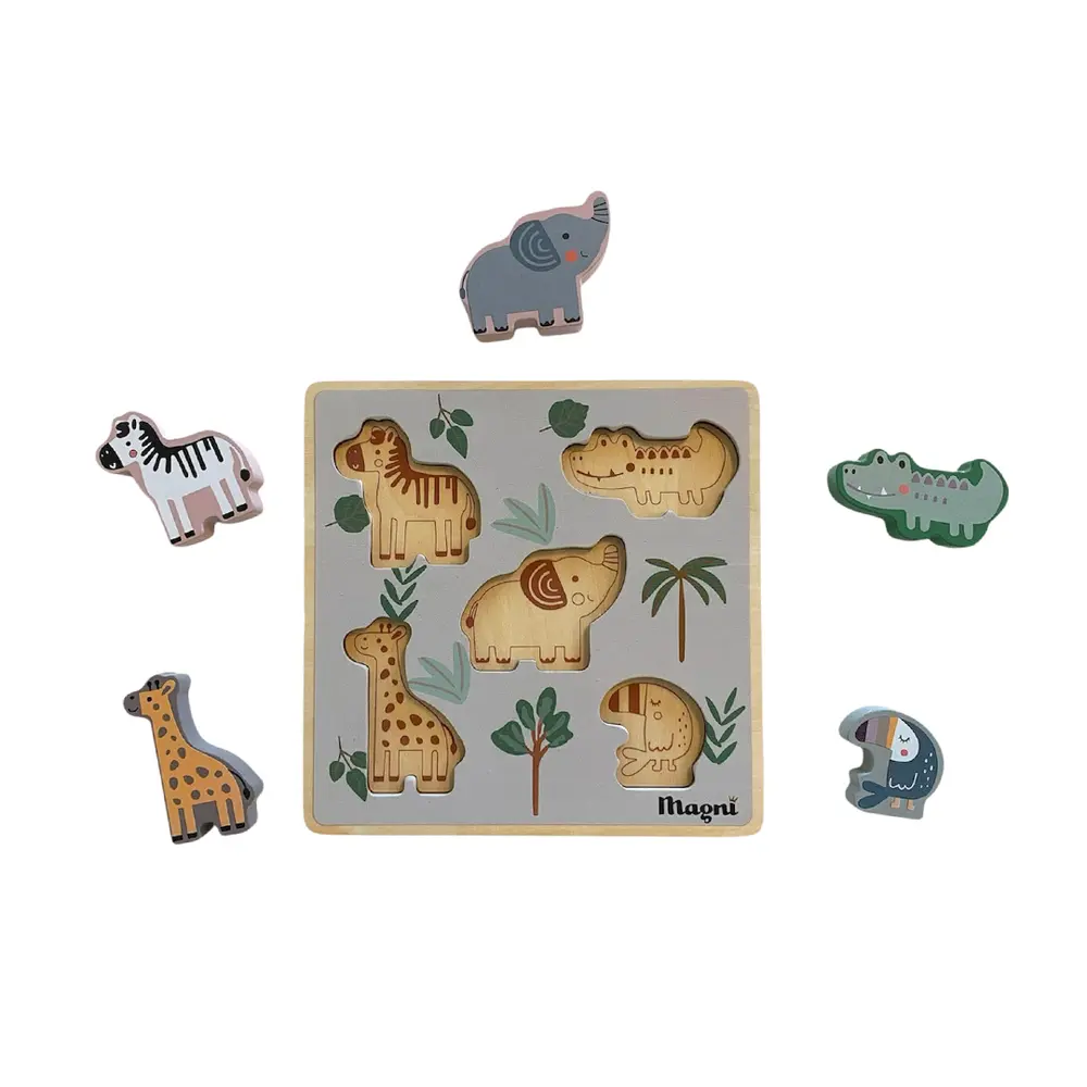 Montessori dyre puslespil billede