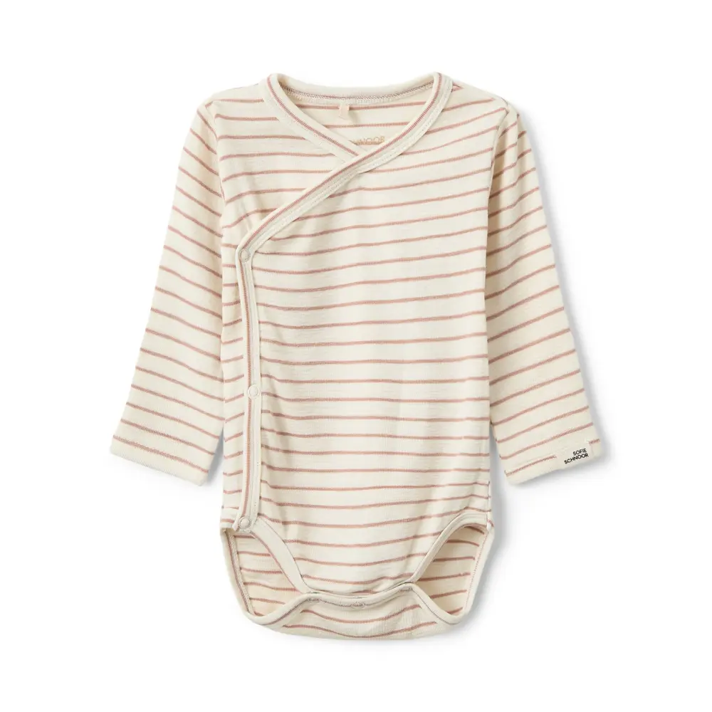 Kaya Langærmet Body - Rose stripe - 44 billede