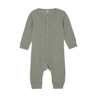 Uld jumpsuit - solid - Forest Fog Melange