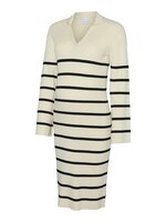 Isabell stripe LS strik kjole - BIRCH