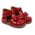 Starters Bow Velcro Sandal - RED PATENT